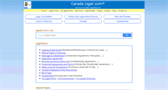 Desktop Screenshot of canadalegal.com