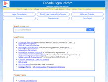 Tablet Screenshot of canadalegal.com